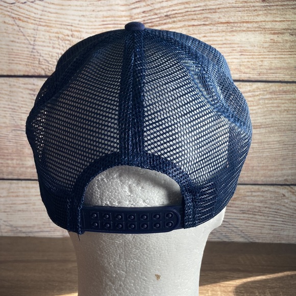 Mens Blue W/Red Rope Cobra Trucker Hat w/ Patch - Picture 4 of 8